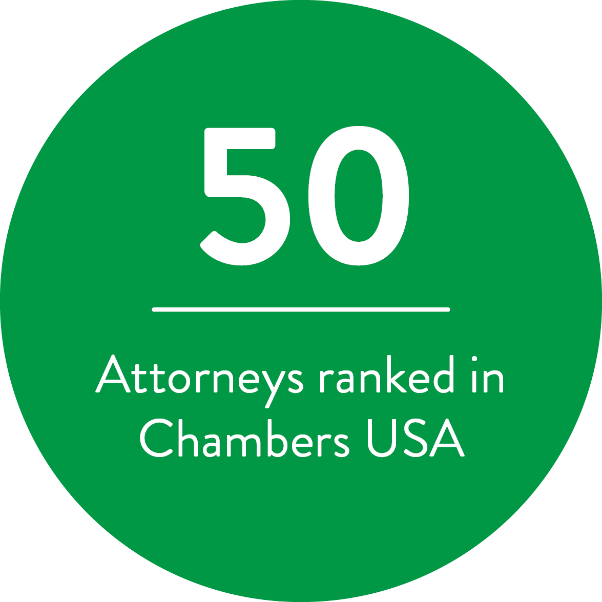 50 Attorneys ranked in Chambers USA