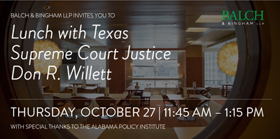 Luncheon with Justice Willett
