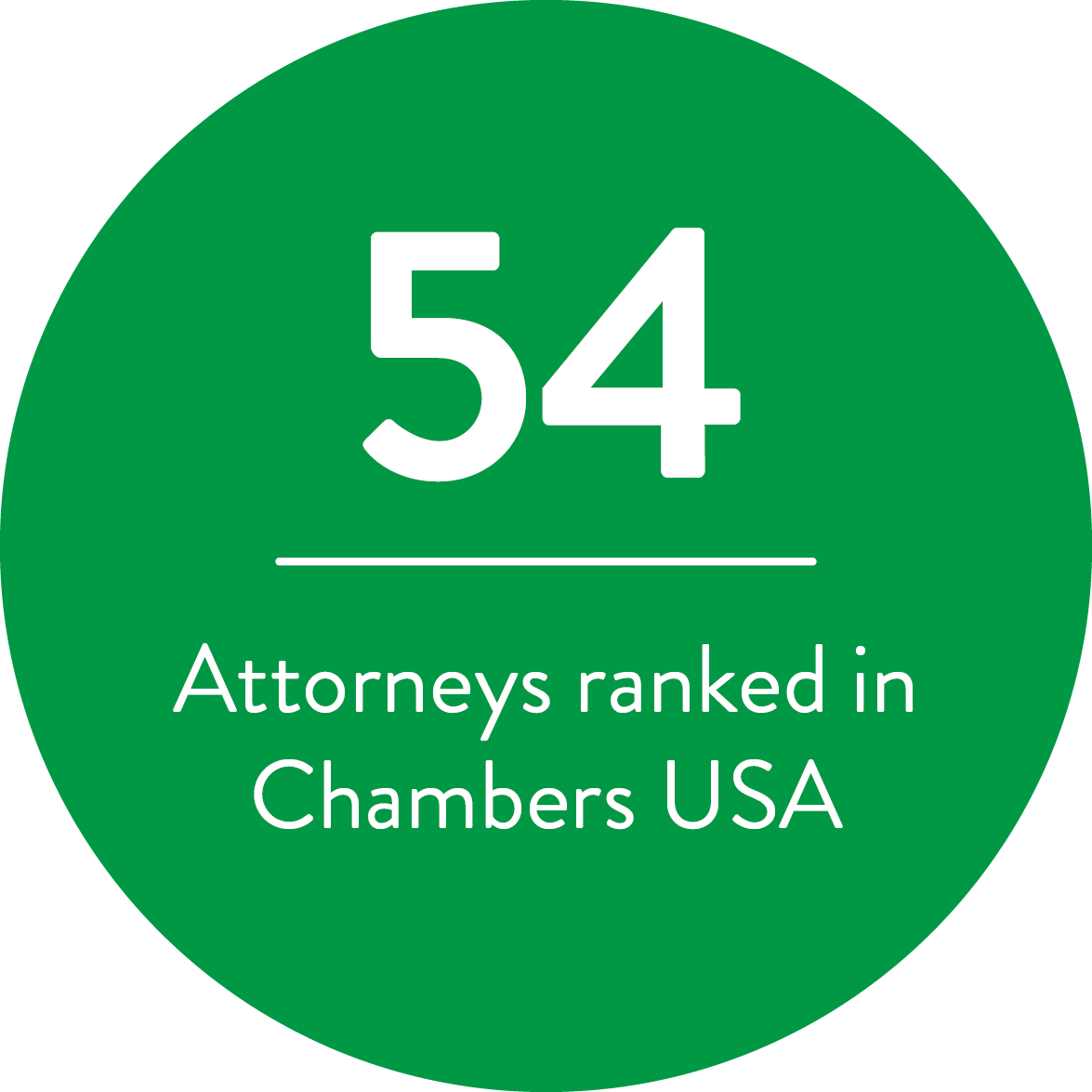 54 Attorneys ranked in Chambers USA