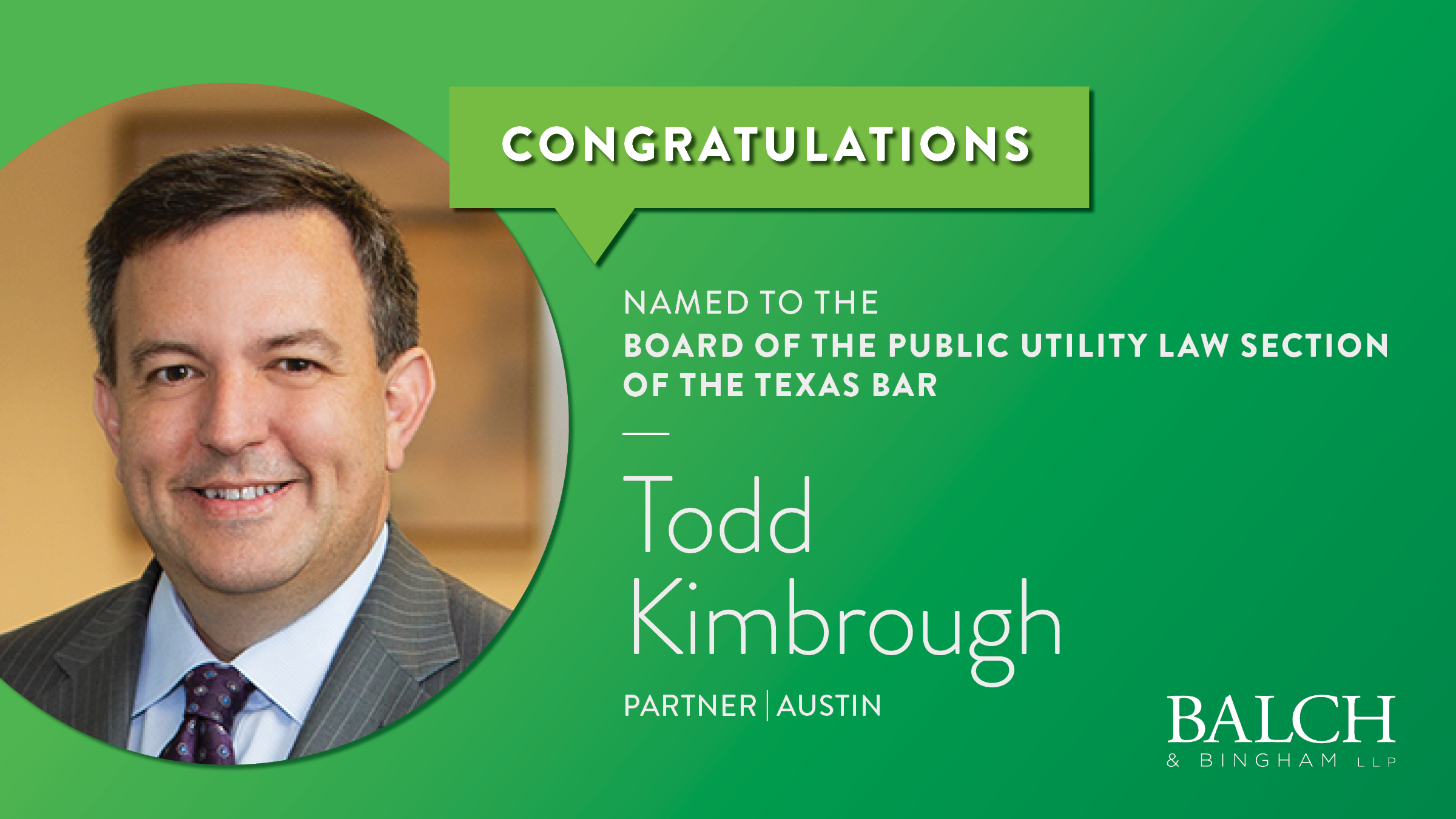 Todd Kimbrough Public Utility Law Section State Bar of Texas