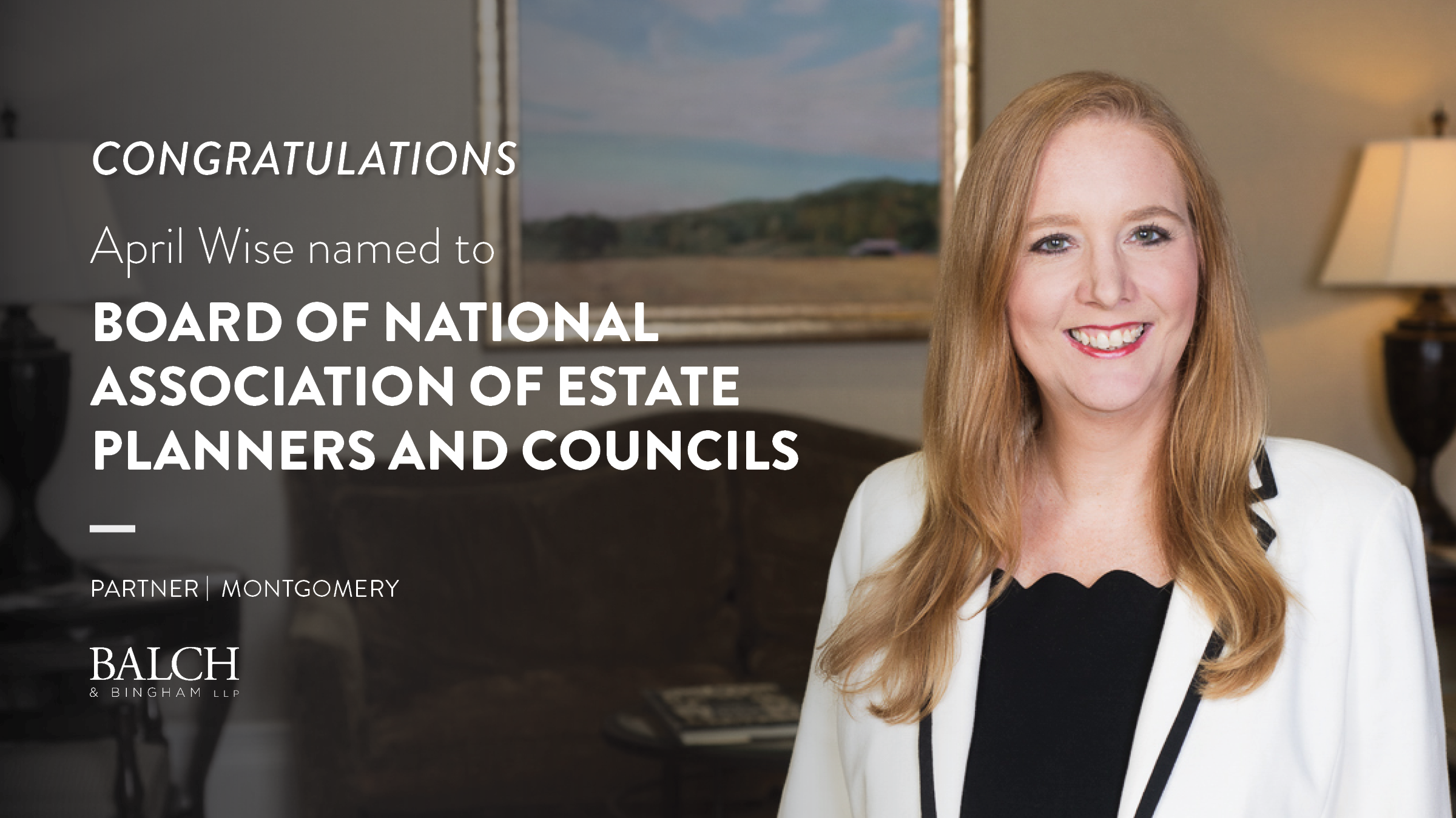 April D. Wise Named to Board of National Association of Estate Planners